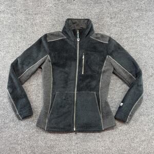 Kuhl Jacket Womens Small Gray Fleece Full Zip Thermal Outdoor Hiking Casual
